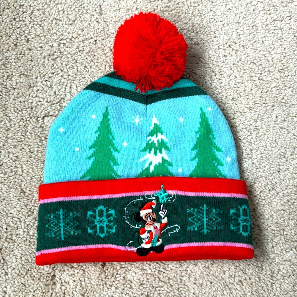 Disney Parks Mickey Holiday Winter Hat (OS)